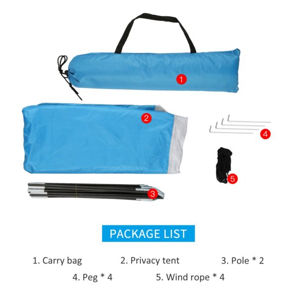 Privacy Portable Outdoor Camping Beach Shower Toilet Changing Tent Sun Rain Shelter with Window