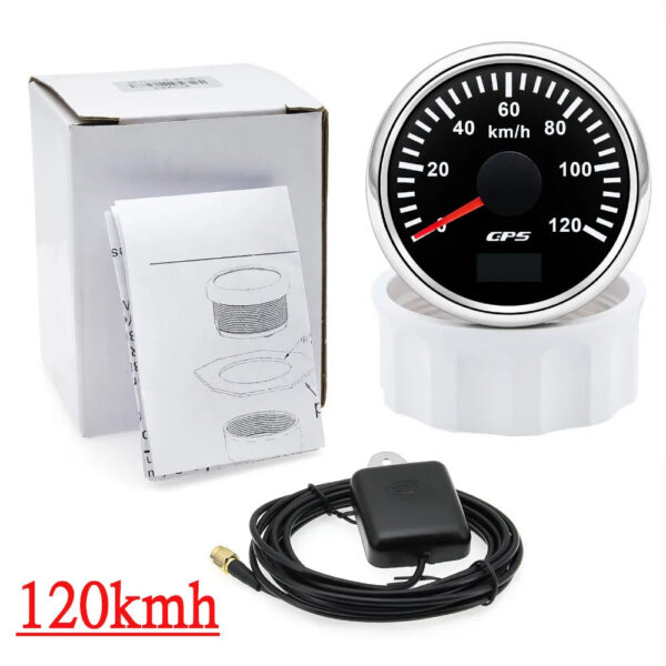 c6747c30a86c87ef HD 52MM GPS Speedometer 30/60/80/120/200 Km/h Boat Car Truck Speed Gauge Meter 7 Color Backlight With GPS Antenna 9-32V