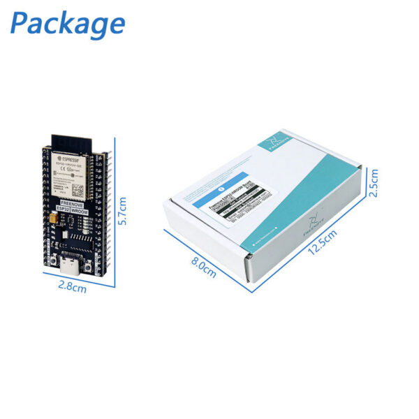 c67552d83ea61fa4 Freenove ESP32-WROOM Wireless Board, Dual-core 32-bit 240 MHz Microcontroller, Python C Code, Example Projects Tutorial