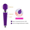 c68b5ca909f8e994 20 Speeds Powerful AV Magic Wand Vibrator Clitoris G Spot Stimulator Toys for Women Personal Body Massager Adult Sex Product