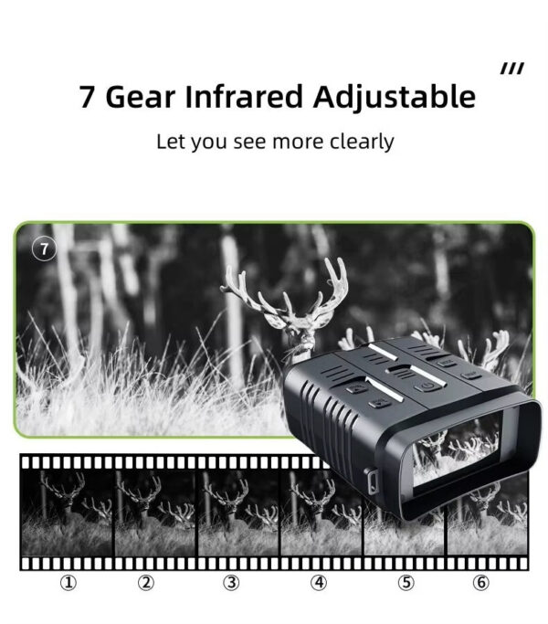4K Night Vision Binoculars Device 10x Digital 800m Full Dark 8W Infrared WiFi Telescope Goggles For Camping Hunting Video Record
