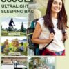 Sleeping Bag, Ohuhu Lightweight Sleeping Bag 3 Season Warm Weather Portable Compact Sleeping Bags for Adult Kids with Carry Bag for Camping Hiking Backpacking and Outdoors 59℉-77℉