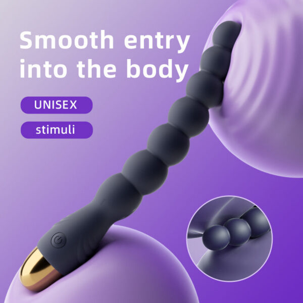 10 Speed Vibrator Anal Beads Prostate Massage Butt Plug Stimulator USB Charge Vibrators Sex Toys For Men Women