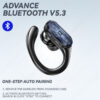 Lenovo XT80 Sports Wireless Headphones with Mics, Button Control, LED Power Display,Hifi Stereo Sound