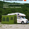 c6b05531717a35c0 Caravan Awning Tent RV Screen Room Family Room Camper Privacy Room Sunshade Campervan Tent Outdoor Camping Shelter