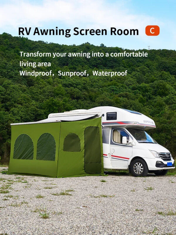 c6b05531717a35c0 Caravan Awning Tent RV Screen Room Family Room Camper Privacy Room Sunshade Campervan Tent Outdoor Camping Shelter