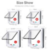 c6b8b53ac51d8830 Cat Flap Door with 4 Way Security Lock Controllable Switch Transparent ABS Plastic Gate Puppy Kitten Safety in&out Pet Doors Kit