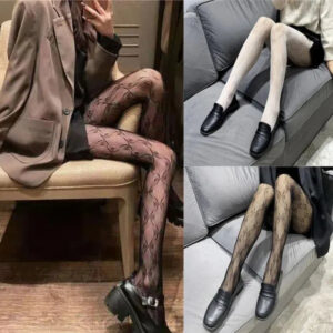 Women Socks Love Flower Mesh Kawaii Japanese Girls Lolita Ins Stockings Cute White Pantyhose Spring Summer Ultra-thin Transparent Hosiery