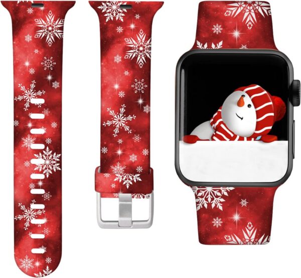 Laffav Compatible with Apple Watch Band 41mm 40mm 38mm iWatch Series 9 & Ultra 2 & SE & Ultra & Series 8/7/6/5/4/3/2/1 for Women Men, Colorful Jellyfish, M/L