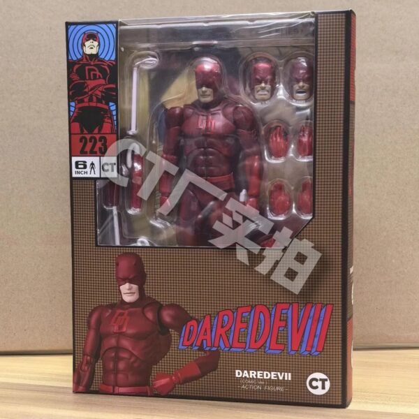 CT Daredevil Figure Mafex 223 Comic Version Shf Anime Action Figure Figurine Statue Model  Children's  Anime Toys Birthday Gifts