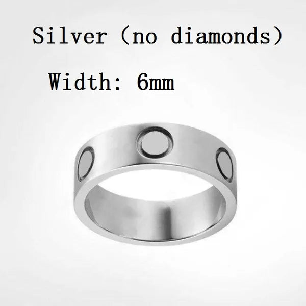 c6fd45c0e4ad6a16 Designer Rings Women Love Gold for Men Diamond Moissanite Sterling Ring Sier Jewelry Screw Couple G34a#