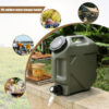 3-12L Bucket Large Capacity Portable Camp Water Bag with Detachable Faucet No Leakage for Camping Fishing Picnic Hiking