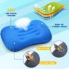 c7144423a5395da3 Tatuo 3 Pcs Inflatable Camping Travel Pillow Ultralight Inflating Pillows Lightweight Camping Pillow Portable Backpacking Pillow for Neck Lumbar Support Hiking Sleeping Camping (Dark Blue)