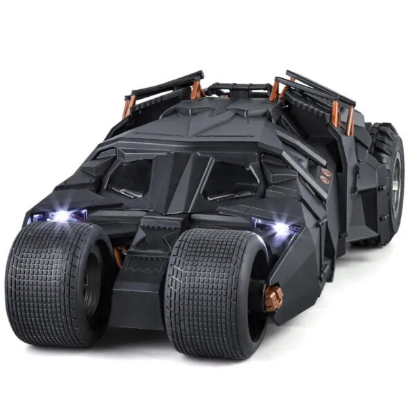 c7188c495d819546 Large Scale 1:18 Batmobile Car Model Toy The Dark Knight Trilogy Sound Light Sliding Spray Alloy Vehicle Models Ornaments Gifts