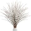 c71d937fa7be3905 Sggvecsy 10 Pcs 29.5’’ Long Artificial Jasmine Flowers Tall Fake Flower Bouquet Faux Jasmine Plants Dry Branches for Wedding Home Party Office Hotel Restaurant Kitchen Decoration(Blue)