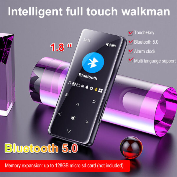c71e18c952a65f7e MP3 Bluetooth 5.0 MP4 HiFi Lossless Music Player Portable Audio Walkman With FM/E-book/Recorder/Mp3 2024 New