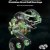 SOLOKING GKA300 Baitcasting Reel 9.5KG Drag 10 Bearing 6.4 Gear Ratio Drag Clicker Single Power Handle Fishing Reel Baitcaster