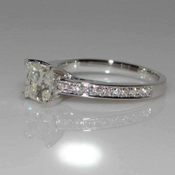 CC Jewelry Fashion Rings For Women Sier Color Simple Design Princess Square Wedding Engagement Bijoux Drop Shipping CC631