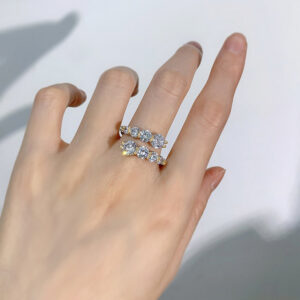 c75daff959648faa Anziw 3.26cttw Moissanite Wedding Rings Woman Sparkling Diamond Band 10 Stone Engagement Ring Sier Jewelry GRA Certificate