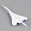 1:400 Scale Airplanes France 1976-2003 White Mini Diecast Metal Aircraft Model Gift Air plane Toys