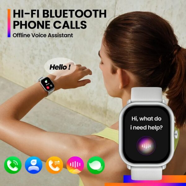 New Zeblaze GTS 3 Pro Voice Calling Smart Watch Ultra-big HD AMOLED Screen Health and Fiess Tracking Smartwatch for Men Women