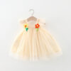Summer Delicate Flower Evening Dress Children Clothes Soft Skin-friendly Voile Baby Girl Fairy Dresses Wedding 0 To 3 Y Toddlers