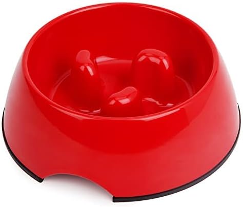 Super Design Slow Feeder Dog Bowl, 1 Cup, Nonslip, Heat-Resistant, Sturdy, Suitable for Small to Medium Sized Dogs