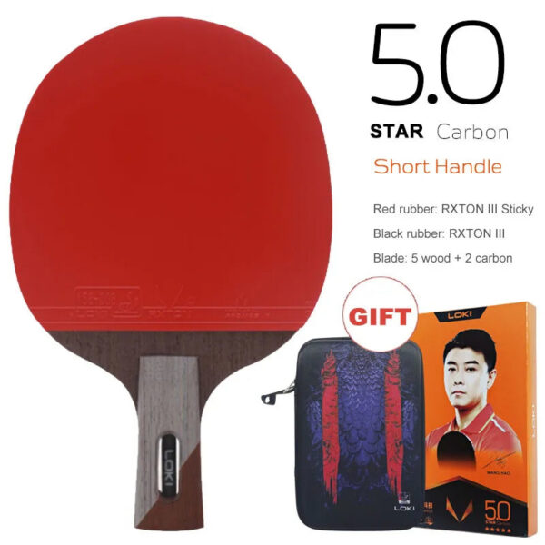 c78235825608027b Loki RXTON R-Series 5/6/7 Star Table Tennis Racket Carbon Balance Offensive Ping Pong Racket Professional Hollow Handle