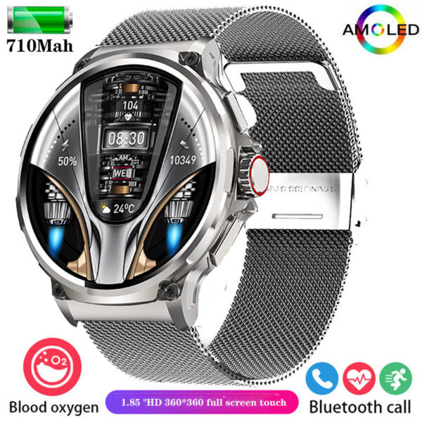 New 1.85-inch ultra smartwatch, GPS track, HD Bluetooth call; 710 mah large battery 400+ dial, suitable for Huawei Xiaomi