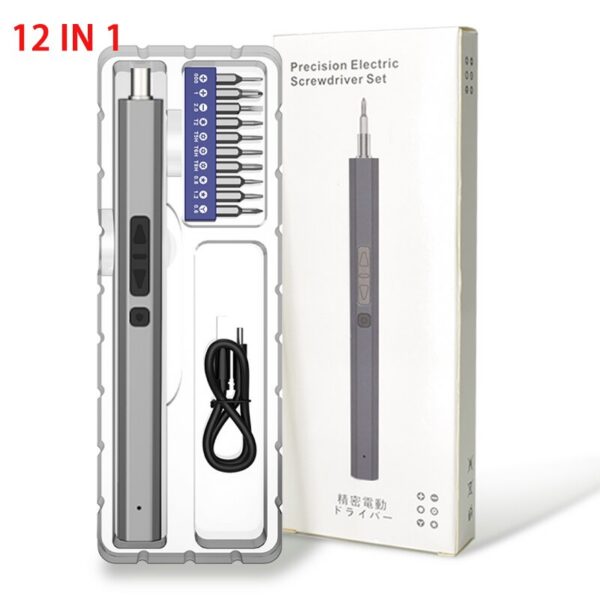 Precision Electric Screwdriver Set 12/39/50-In-1 Portable LED Kit USB Cordless Professional Mobile Phone IPad Repair Home Tools