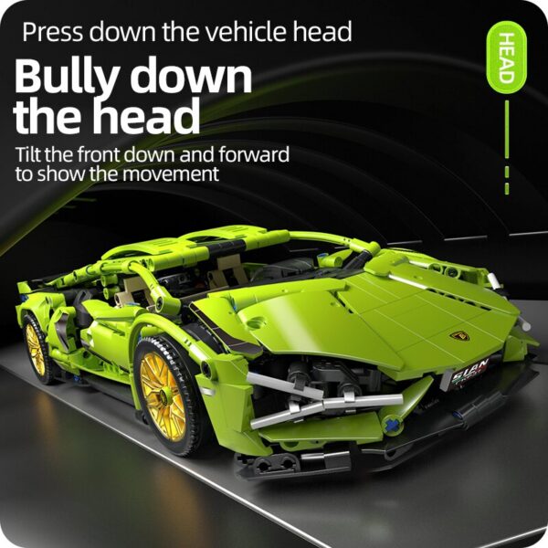 c796259aa8065e82 Technical Racing Sport Car 1280PCS Model Building Blocks City Mechanical Speed Vehicle Supercar Brick Puzzle Toys Kid Adult Gift