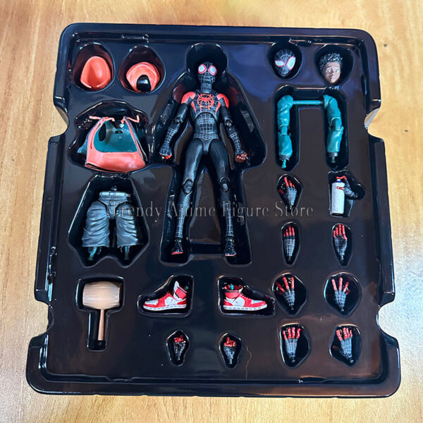 Sv Spiderman Miles Morales Action Figure Collection Sentinel Spider-Man Into the Spider Verse Figures Model Toys