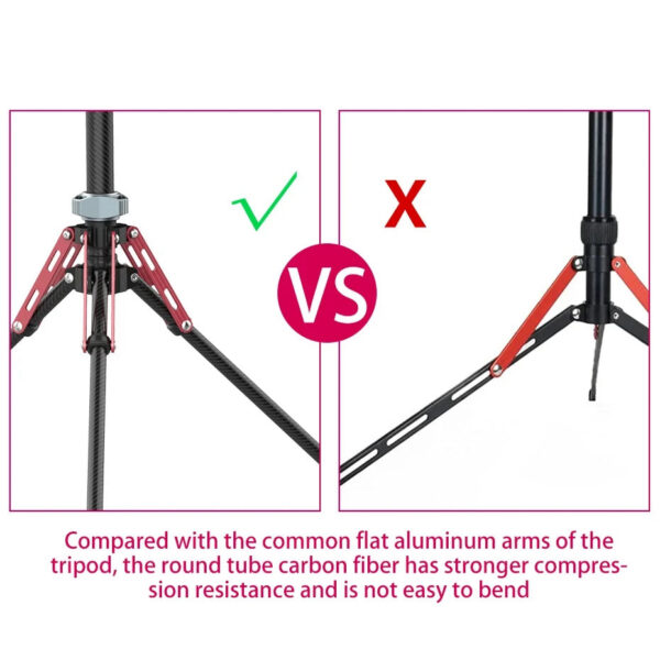 c7a402dca94aa6c2 Ulanzi MT-49 1.9M Carbon Fiber Lighting Stand Portable Tripod Photography Light Stand for LED Light Flash Softbox Travel Monopod