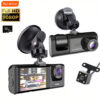 c7a5b4fcf967f83b Dash Cam W/ IR Night Vision Loop Recording & 2" IPS Screen 1080P 3 Camera , video recorder, Vehicle DVR