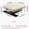 c7c2723e134c3262 VEVOR Air Mattress with Frame, Inflatable 2 Person Camping Cot with Built-in Pump, Portable Folding Air Beds Supports 600 lbs, Blow Up Bed for Guests Camping Travel Indoor & Outdoor Use