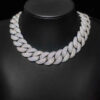 c7c2c9e7c8858d80 Jewelry 22mm Diamond Chain Men Iced Out Bling CZ Sier/Gold Plated Rapper Hip Hop Thick Cuban Link Necklace Gift for Him