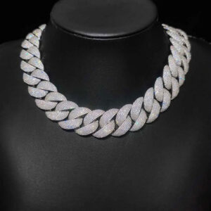 c7c2c9e7c8858d80 Jewelry 22mm Diamond Chain Men Iced Out Bling CZ Sier/Gold Plated Rapper Hip Hop Thick Cuban Link Necklace Gift for Him