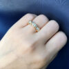 Infinity Eternity 14K Gold Lab Diamond Ring Sterling Sier Engagement Wedding Rings For Women Men Party Finger Band Gift