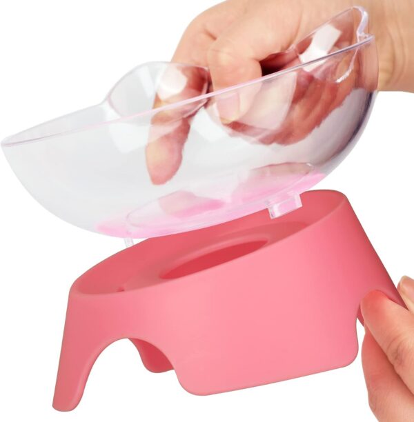 MILIFUN Raised Cat Food Bowls with Stand, Cat Dishes for Food or Water, Cat Tilted Bowl, Pet Dish with Stand