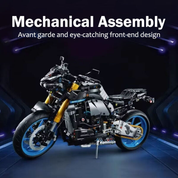 New Technical Motorcycle Model Blocks Advanced Building Set For Adults Bricks Creative DIY Toys Gifts 1478PCS