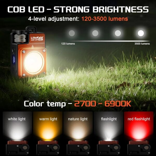 c7ef2508afed0660 LiitoKala XY-009 Portable Rechargeable LED Camping Light Multi-Functional Carry-On Outdoor Activity Long Life