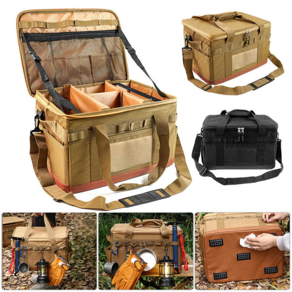 c7f40f8a9c9fdfd6 30L Cooking Utensil Organizer Large Capacity Car Trunk Storage Bag Detachable Multifunctional Utility Camping Supplies