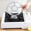 MISUVRSE Gaskocher Stützregal Camping Eisenherd Ringe Gasringe Reduzierer Trivets Gasherd Rack Assistent Kleines Werkzeug