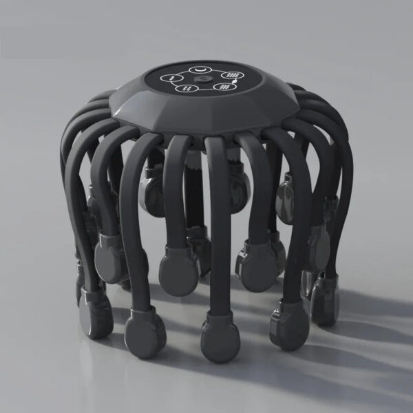 c80c676861fa2b40 20Massage Heads Orange Scalp Head Massager Red Light Vibrator Octopus Scratcher For Relaxation Stress Migraine