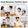 c81878301c1b3063 Ulanzi A100 Wireless Lavalier Microphone Professional 20M Audio Video Voice Recording Mic for iPhone 16 15 Android Phone Camera