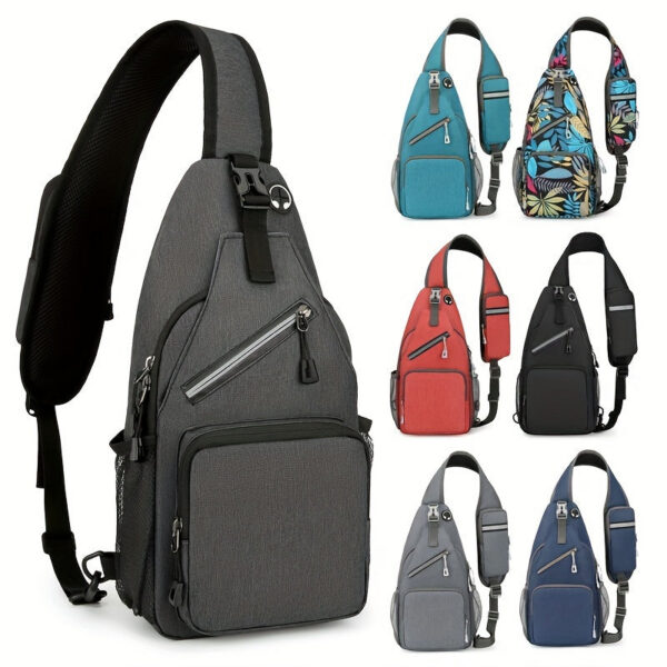 1pc Waterproof Single Shoulder Bag For Men And Women, Multi-purpose Large Capacity Cross Body Bag, Suitable For Outdoor Travel And Work
