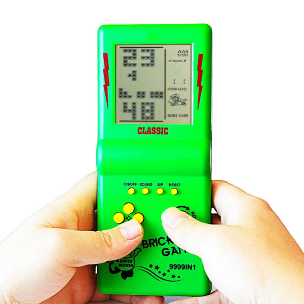 c8321110b00ffc78 New Brick Game Console big Screen Nostalgic Puzzle Built-in 23 Block Games Adjustable Speed/Difficulty Powered by 2 AA Batteries