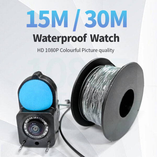c840bff34e09c587 HEERAK Portable Depth Water Handheld 1080P 4.3 Inch LCD Fish Finder Underwater 220° Fishing Camera With Night Vision