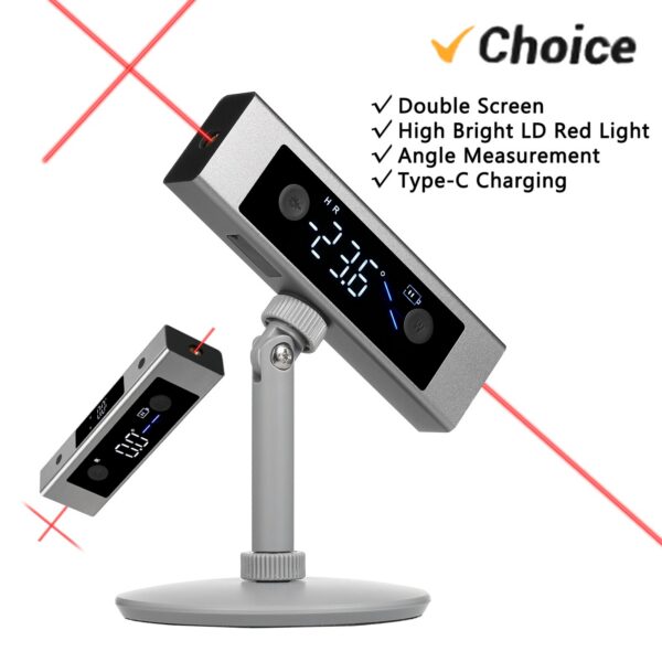 c84c6a3301188d14 Level Digital Finder Angle Gauge Inclinometer with Backlight,Fast Precise Rechargeable Laser Measurement Device