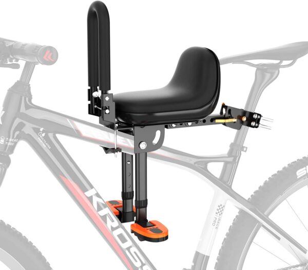 c8537fc6da3d6b70 Child Bike Seat, Kids Bike Seat with Guardrail, High Seat Cushion Backrest Mountain Bike Child Bike Seat, Bicycle Child Safety Seat for Children from 1 to 5 Years Old